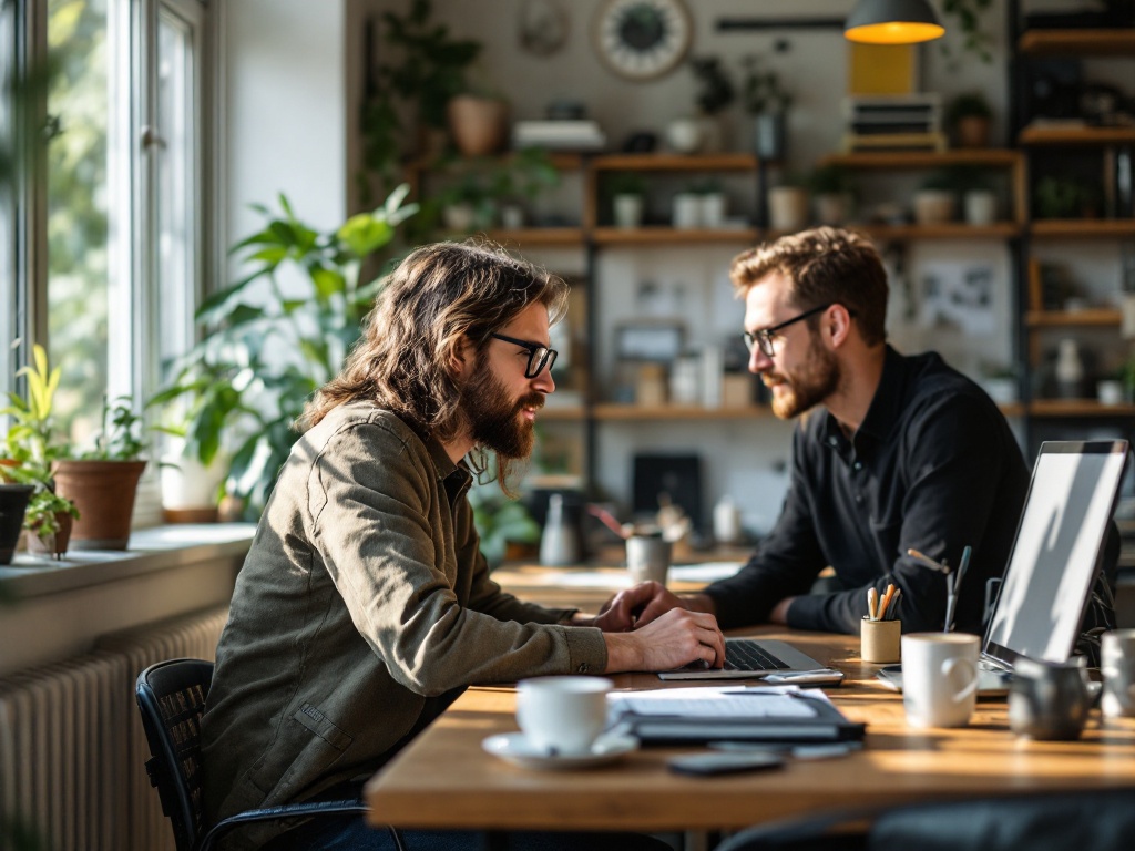 Strukturiertes B2B-Projektmanagement in einem modernen Besprechungsraum